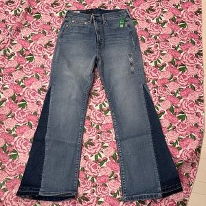 GAP Women's Two-Tone Flare Jeans
